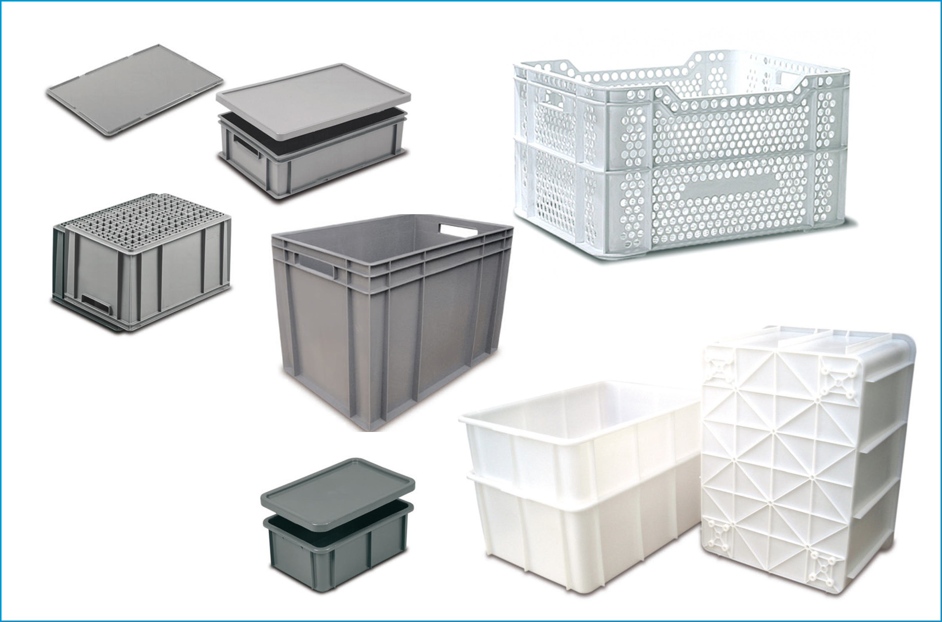 Tipos de cajas de plástico y sus usos